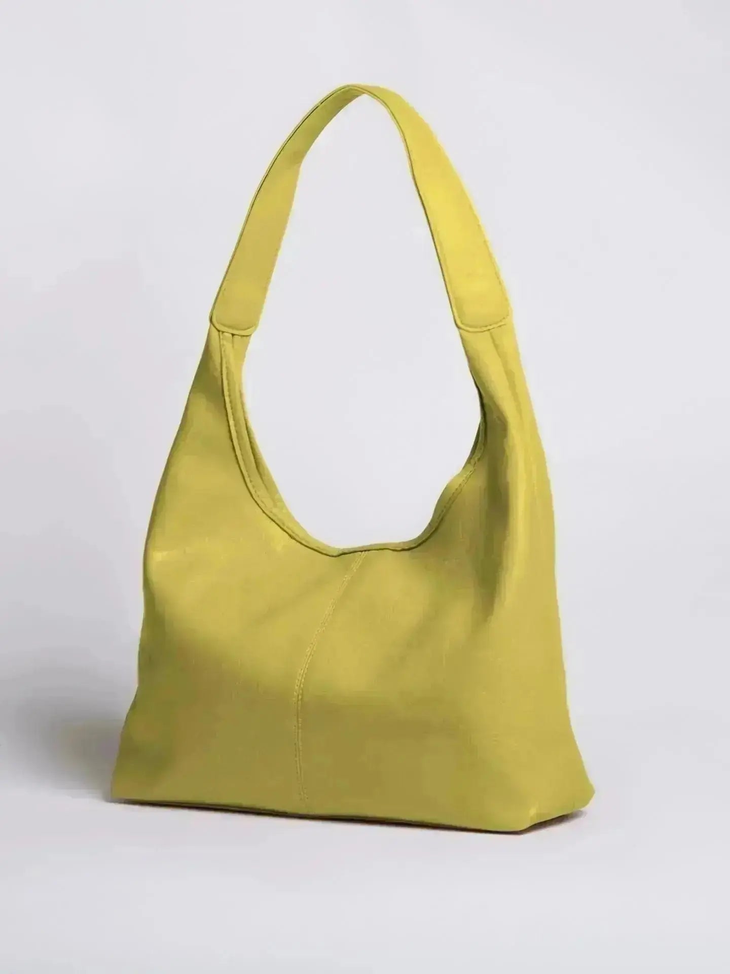 Distressed Leather Hobo Tote with Mini Pouch