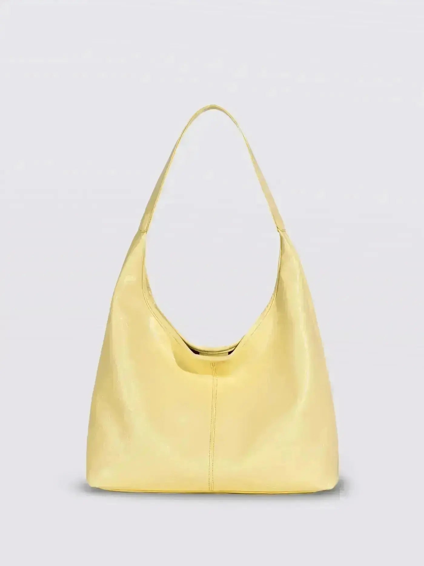 Distressed Leather Hobo Tote with Mini Pouch