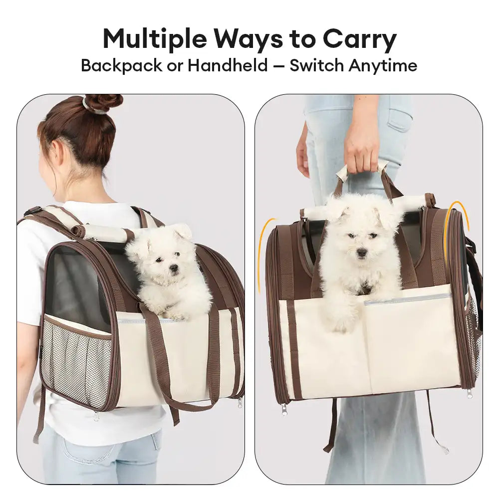 Foldable Mesh Pet Carrier Backpack and Tote