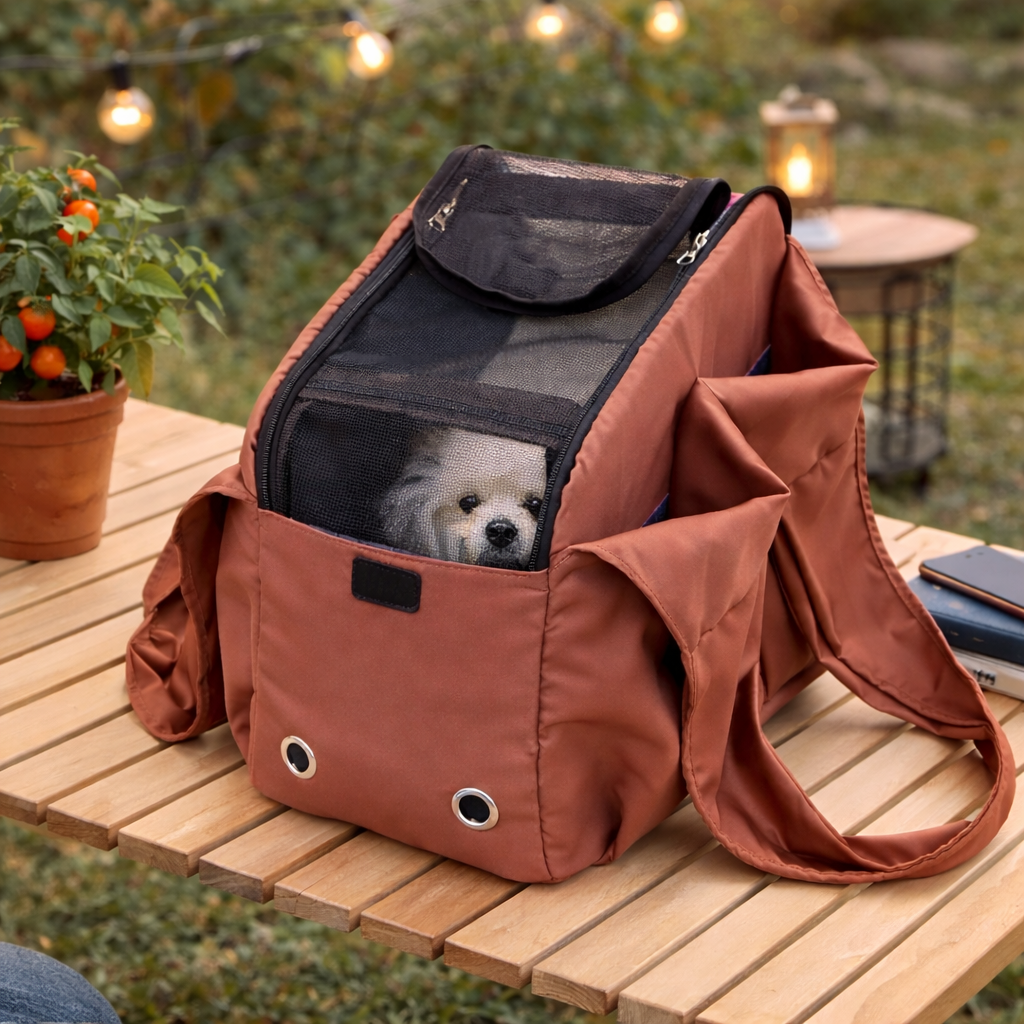 Soft Mesh Pet Carrier Tote with Side Opening