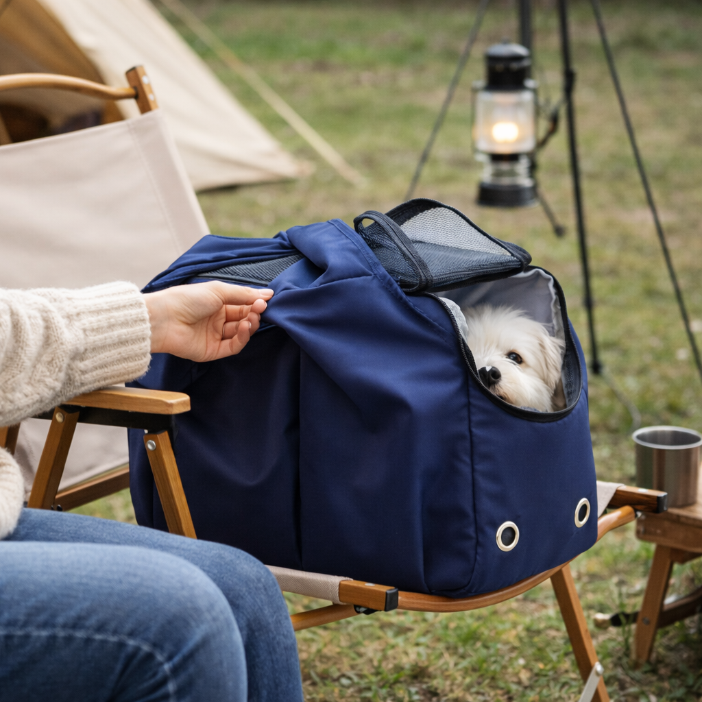 Soft Mesh Pet Carrier Tote with Side Opening