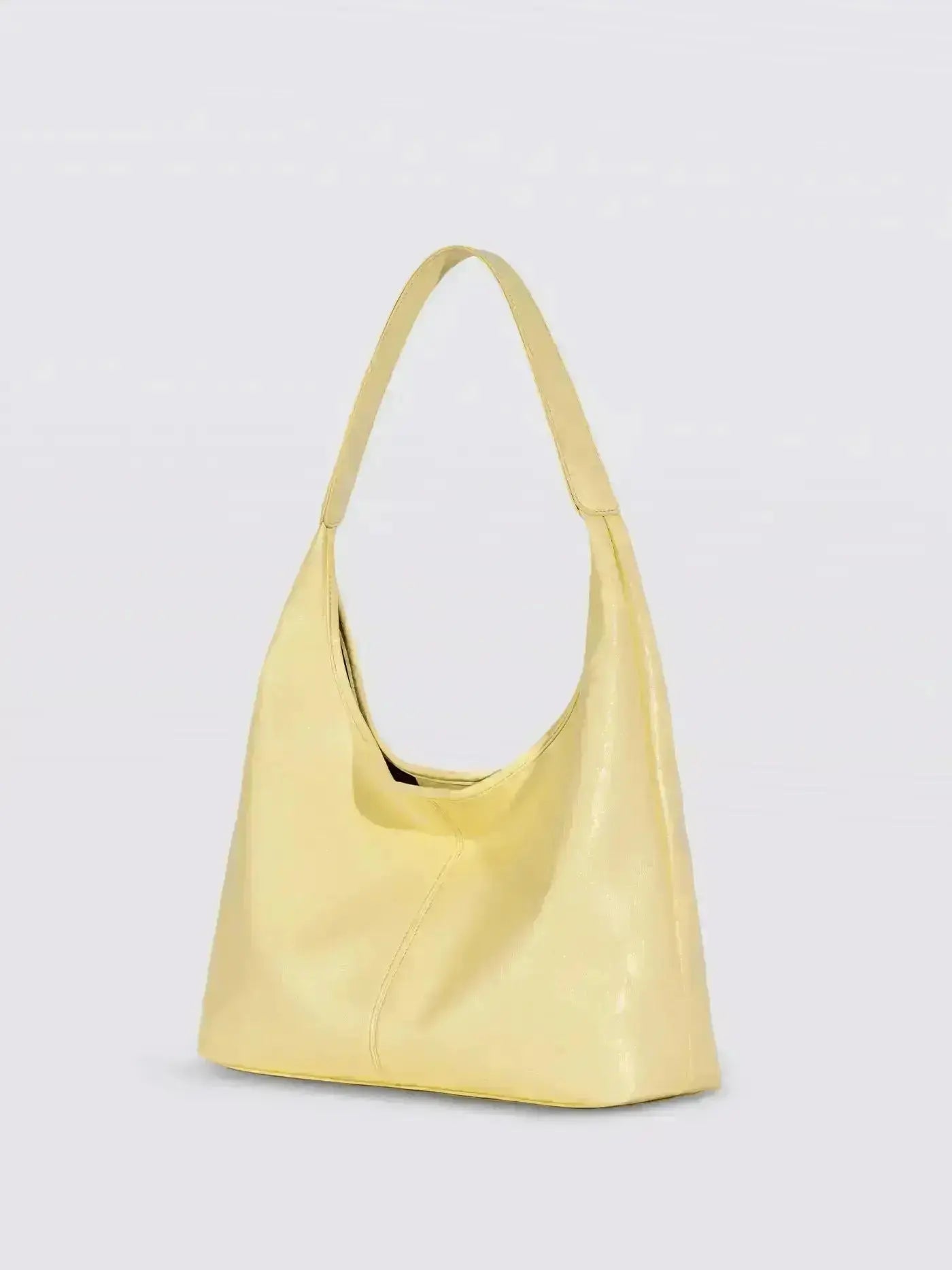 Distressed Leather Hobo Tote with Mini Pouch