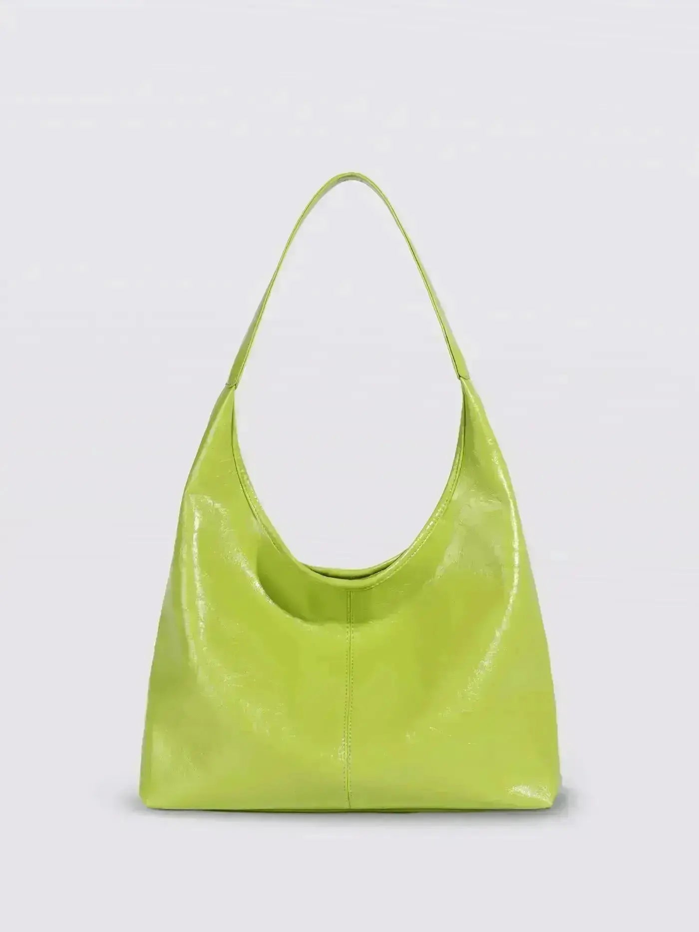 Distressed Leather Hobo Tote with Mini Pouch
