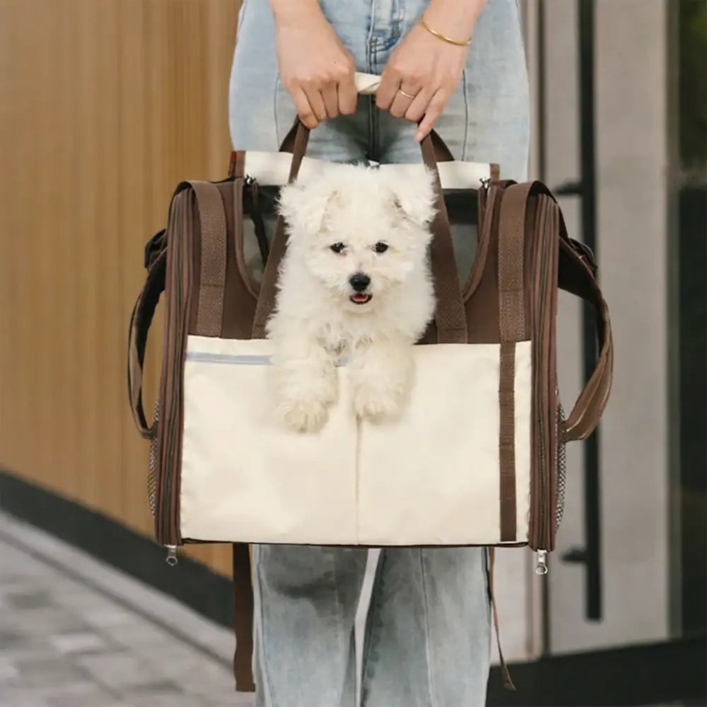 Foldable Mesh Pet Carrier Backpack and Tote