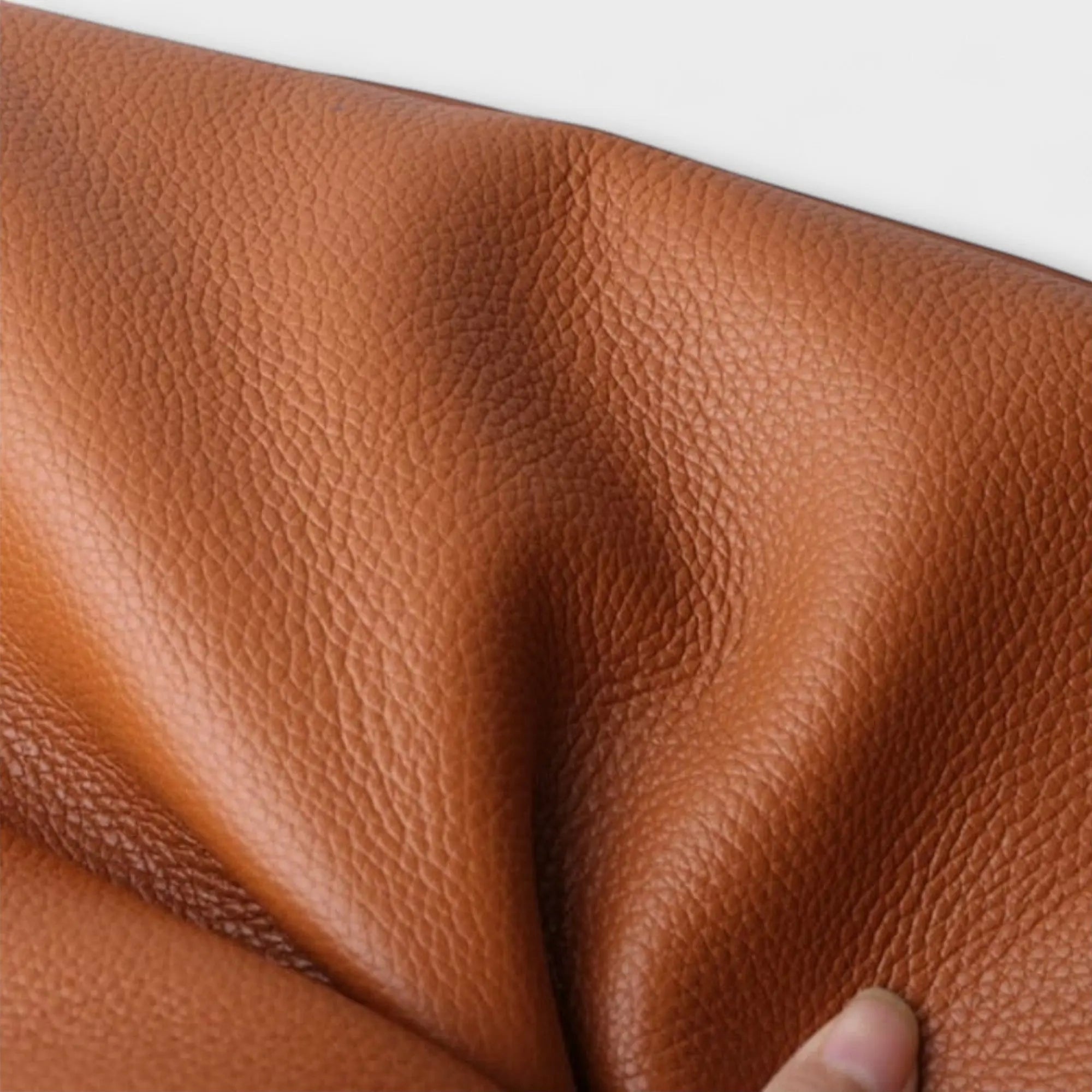 Leather Shoulder Tote with Front Slip Pocket
