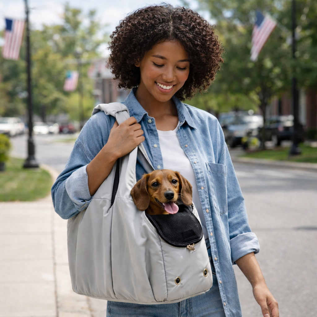 Soft Mesh Pet Carrier Tote with Side Opening