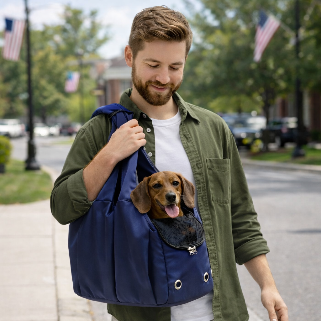 Soft Mesh Pet Carrier Tote with Side Opening